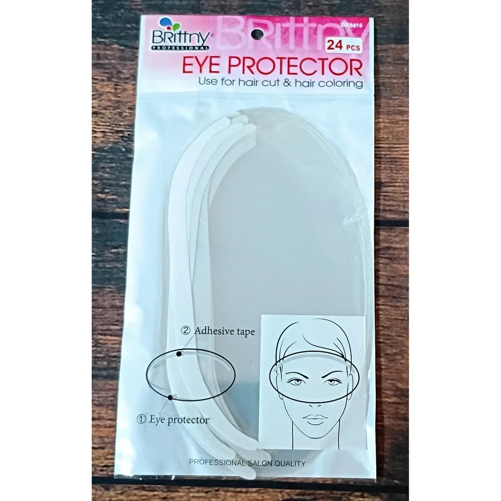 Brittny Professional Eye Protector 24 Pcs Hair Cut Color Shield BR8416 Clear